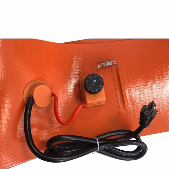 Coperta riscaldante per tamburo in gomma siliconica personalizzata 20L 50L 60L 200L, giacca riscaldante per tamburo