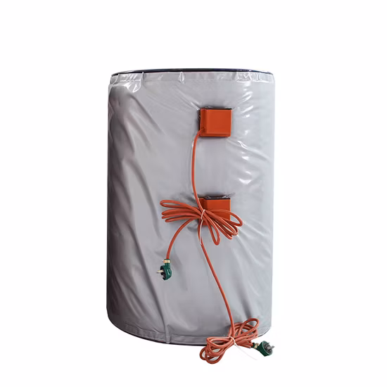 Customized 20L 50L 60L 200L Silicone Rubber Barrel Heating Blanket Drum Heater Jacket