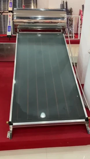 Scaldaacqua solare termico piatto in cromo nero