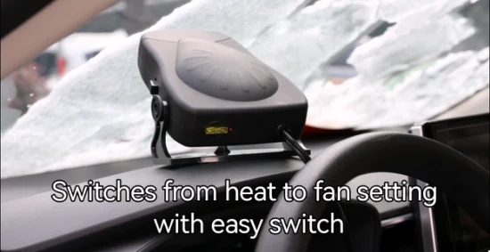 Ventola/sbrinatore per riscaldamento auto 12V/24V 180W, riscaldatore per sbrinare e rimuovere ghiaccio o neve dal finestrino dell'auto